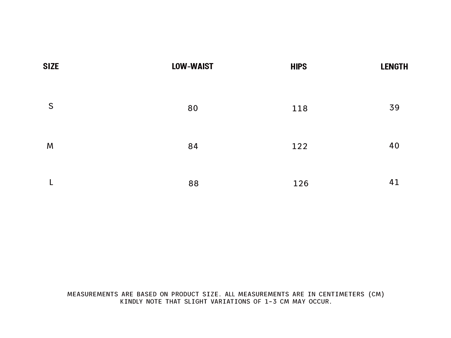 Guide Sizes Image