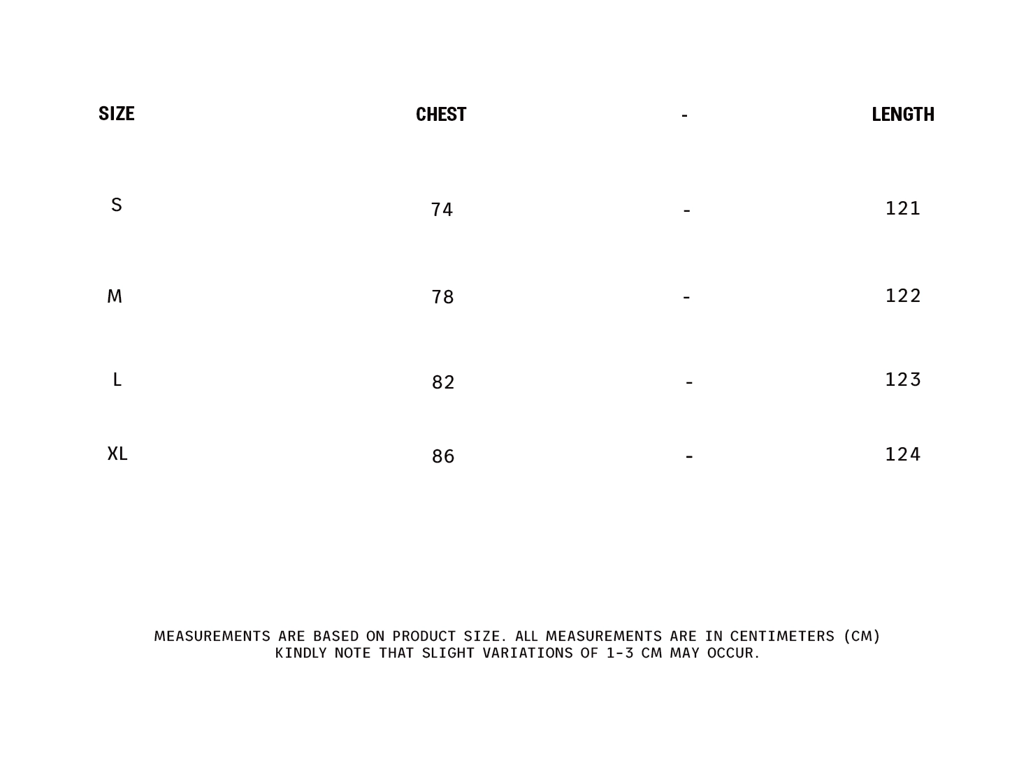 Guide Sizes Image